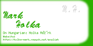 mark holka business card